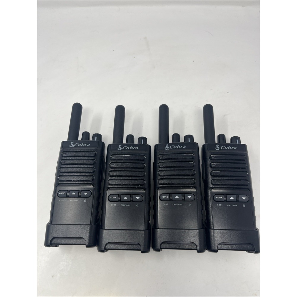 Cobra PX655 Handheld 2-Way Radio with Belt Clip Lot Of 3 Working No Charger